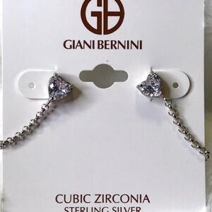 NWT Giani Bernini Sterling Silver Heart Earrings